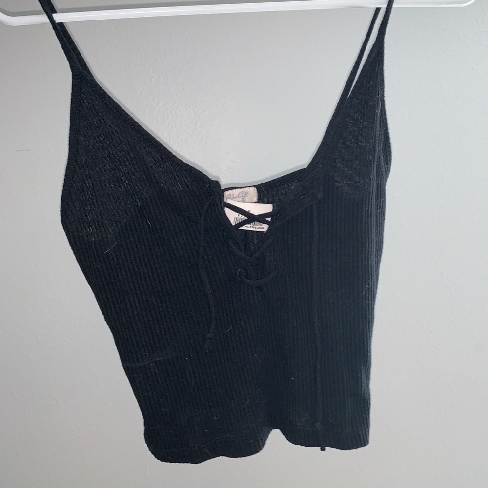 Black tank top